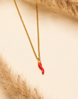 Collana Cacciadiavoli con ciondolo peperoncino portafortuna - Bon.Vi Gioielli