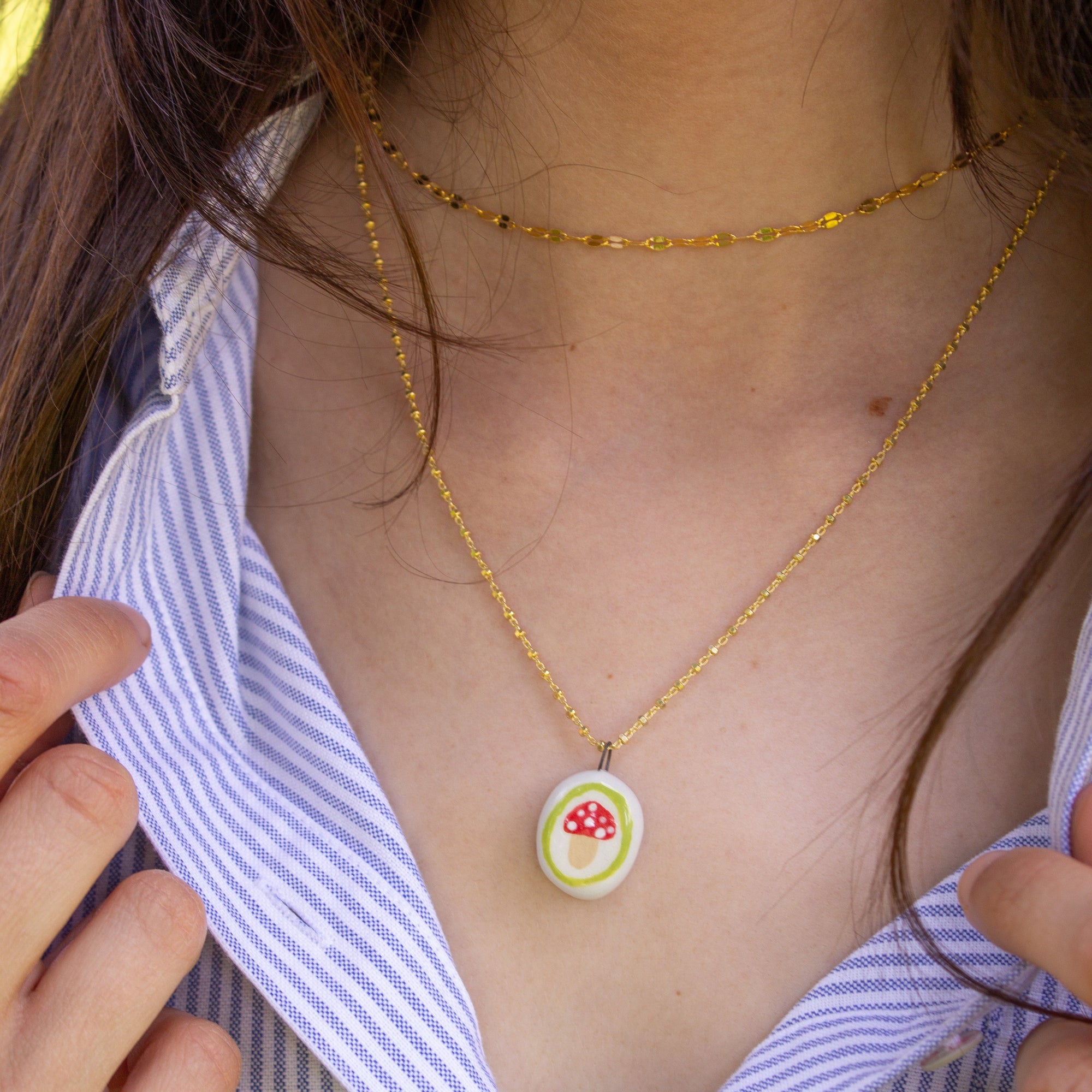 Mushroom Necklace