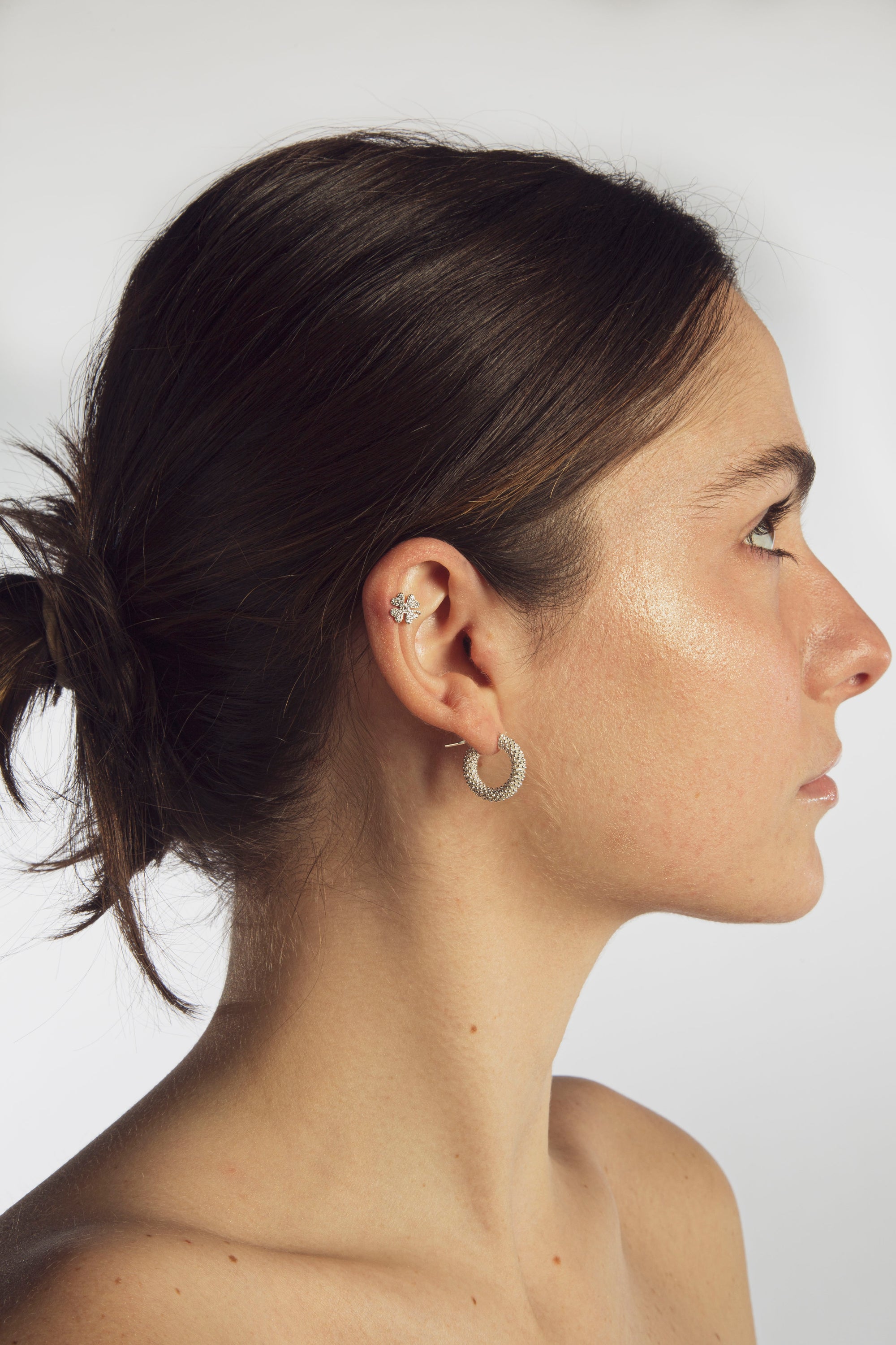 Four-leaf clover earring