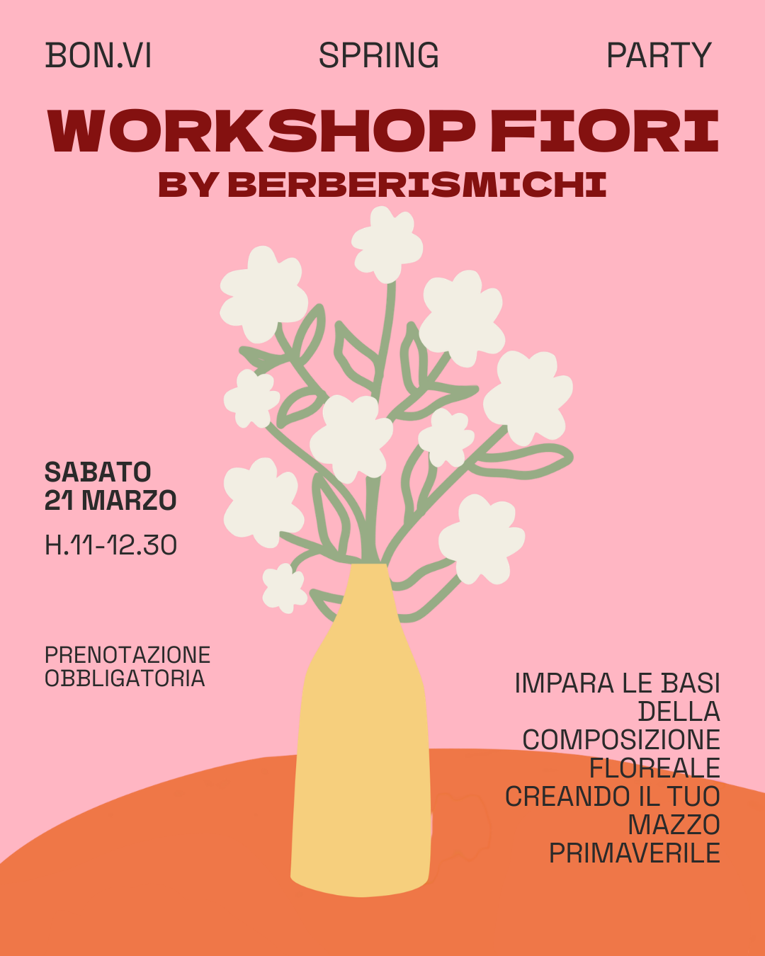 Workshop di Fiori // Sabato 21 Marzo