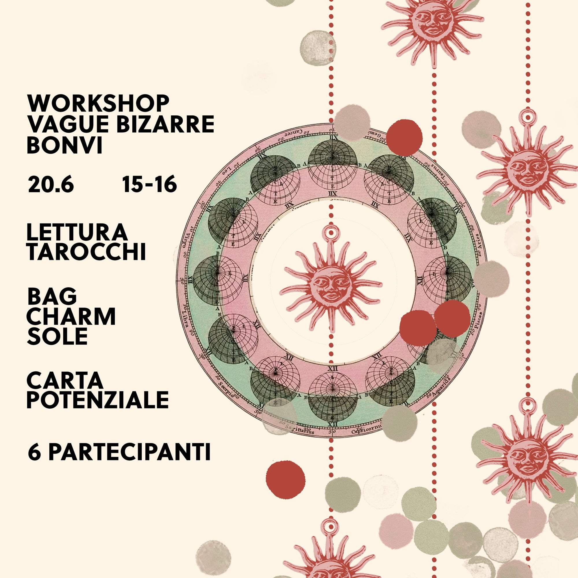 Workshop Bag Charms, Tarocchi e Carta Potenziale // con Vague Bizarre